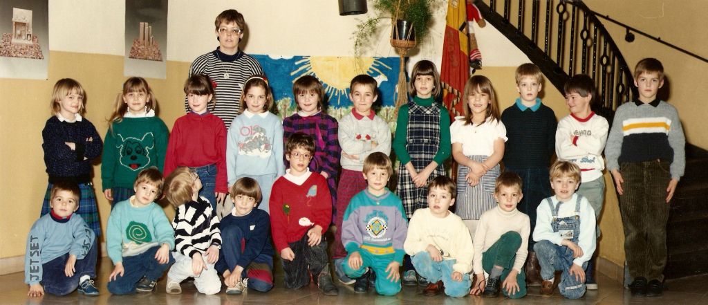 BSD Bensberg, school IJzer,1987-88, 1ste leerjaar
ingestuurd door Katja Lebeuf
BSD Bensberg, school IJzer,